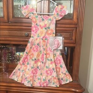 Haute Hippie Pink Floral Kids Dress